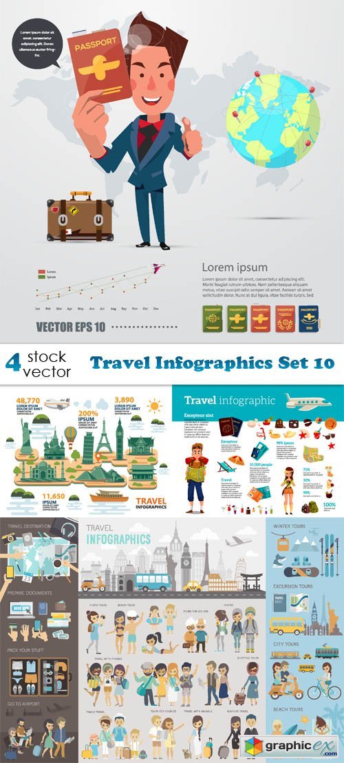 Travel Infographics Set 10