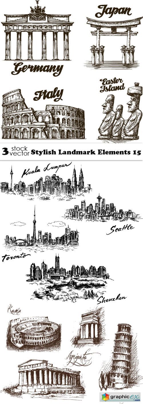 Stylish Landmark Elements 15
