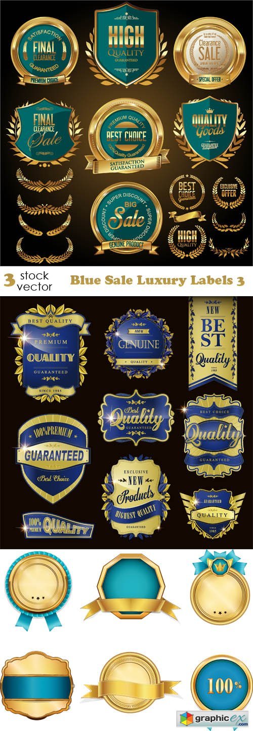 Blue Sale Luxury Labels 3