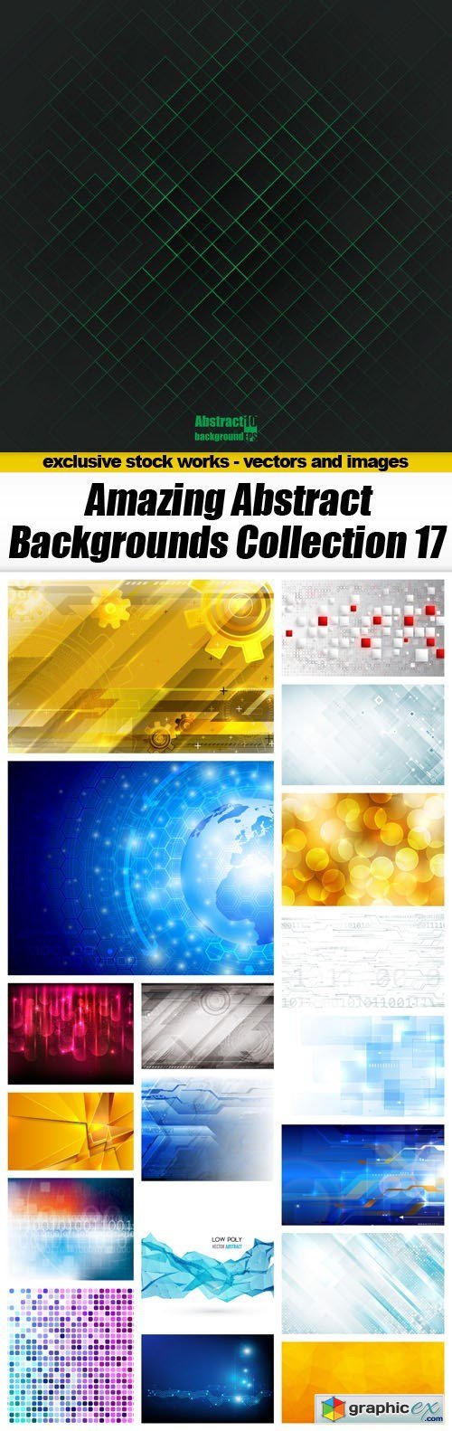 Amazing Abstract Backgrounds Collection 17 - 19xEPS