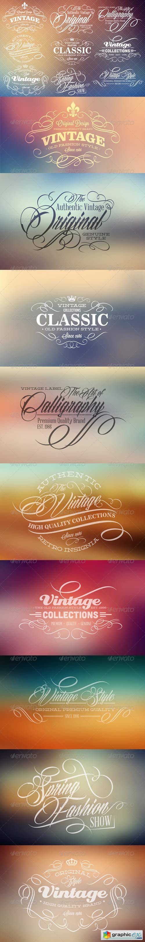 Calligraphy Labels