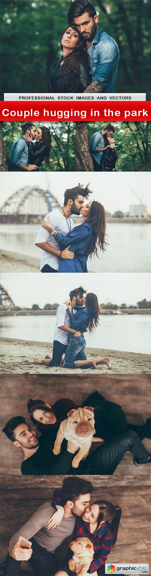 Couple hugging in the park - 7 UHQ JPEG