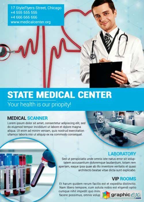  Medical Center PSD Flyer Template