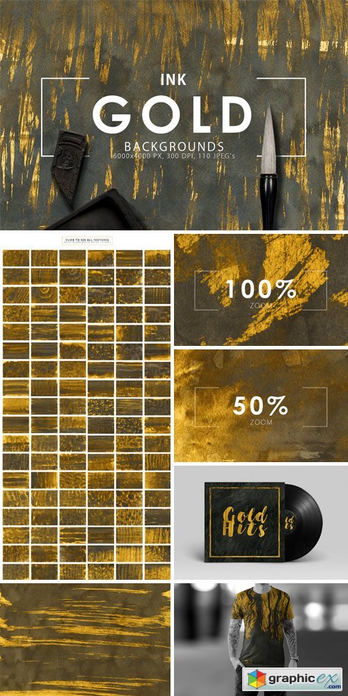 Gold Ink Backgrounds