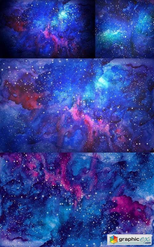 Blue Universe Space Abstract Background