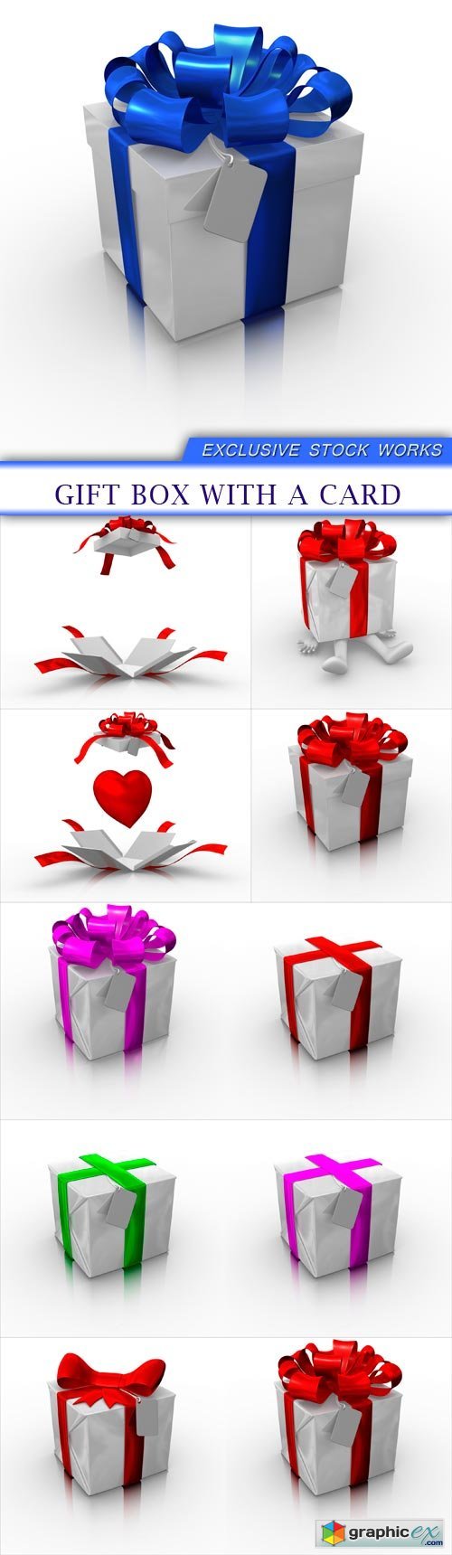 Gift box with a card 11X JPEG