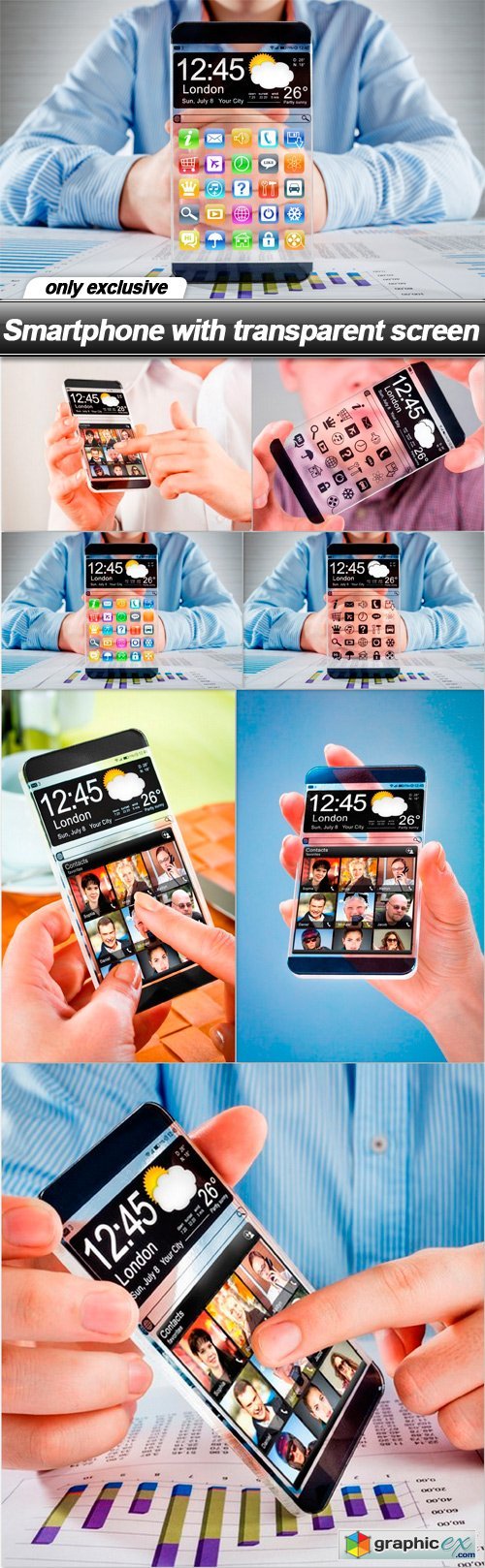 Smartphone with transparent screen - 7 UHQ JPEG