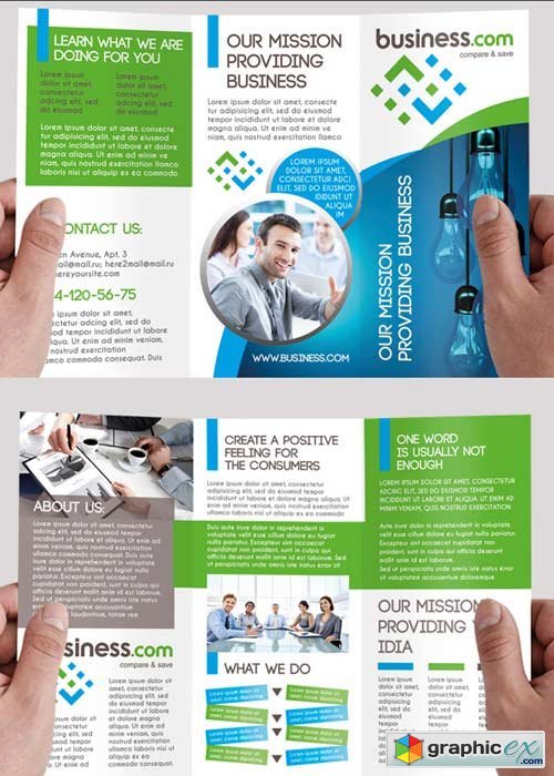 Business Premium Tri-Fold PSD Brochure Template