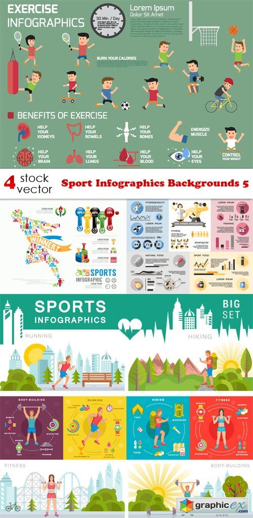 Sport Infographics Backgrounds 5