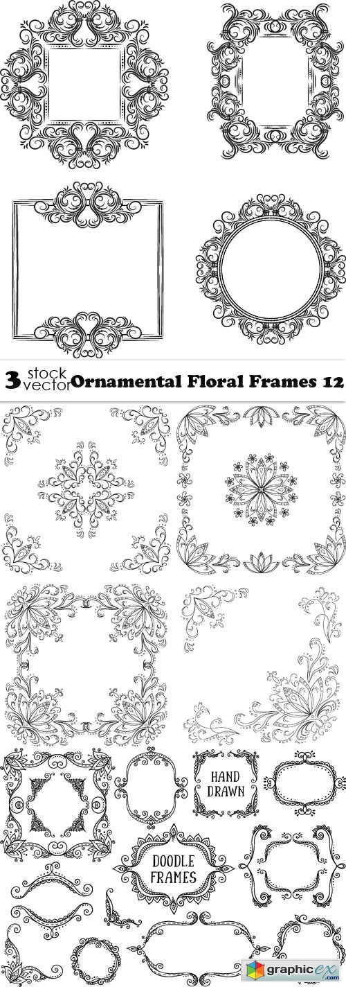 Ornamental Floral Frames 12