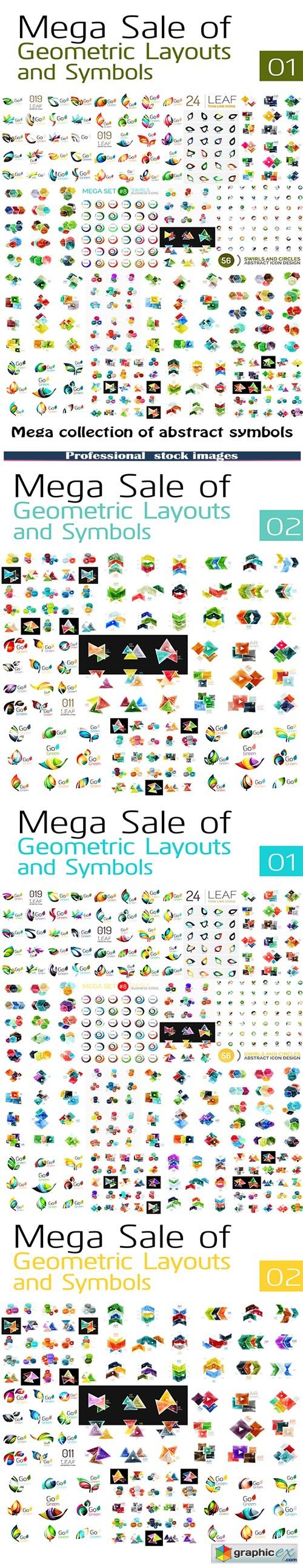 Mega collection of abstract symbols