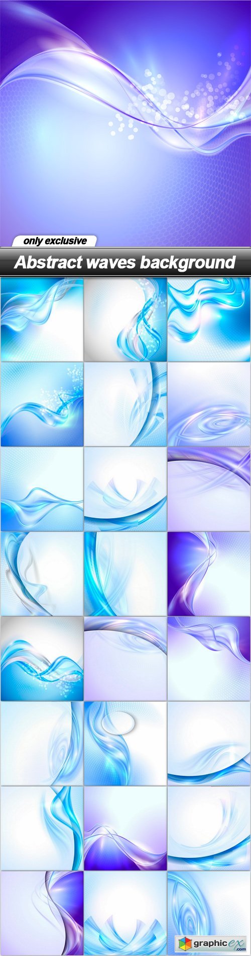 Abstract waves background - 25 EPS