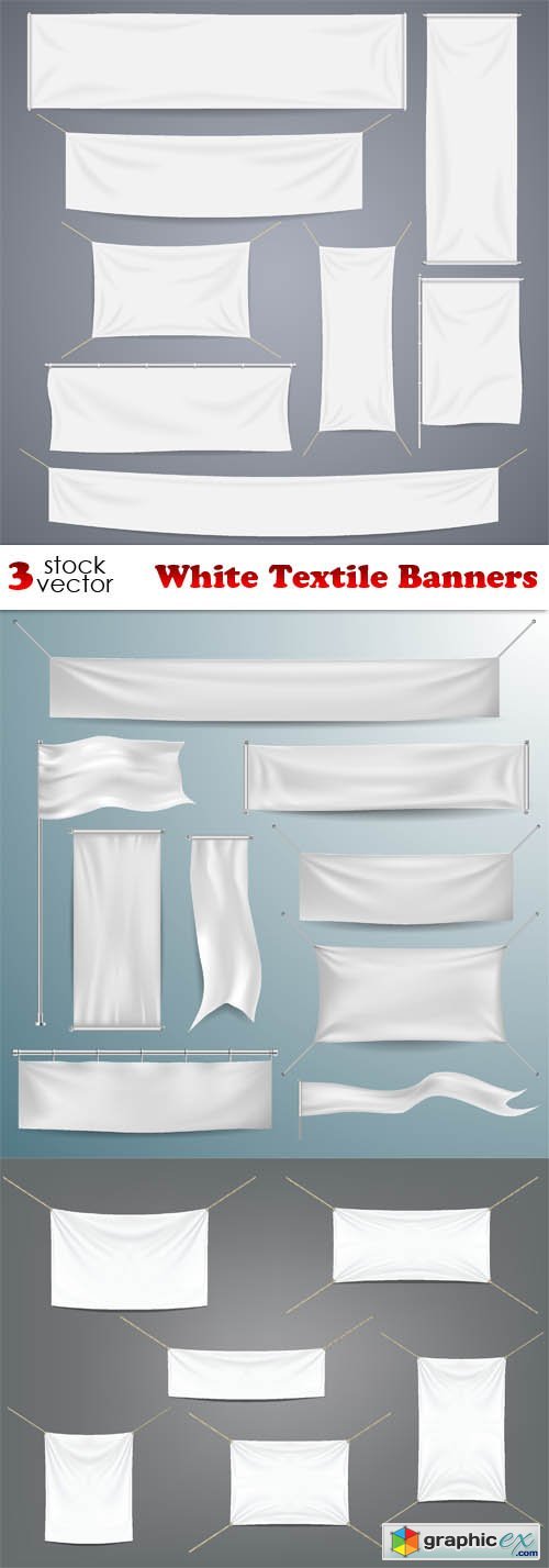 White Textile Banners