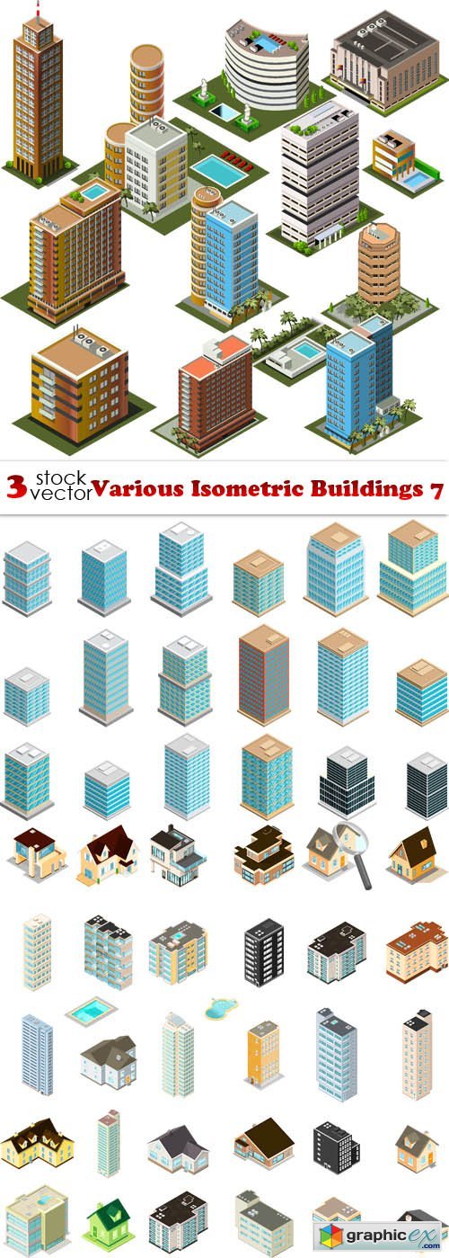 Various Isometric Buildings 7