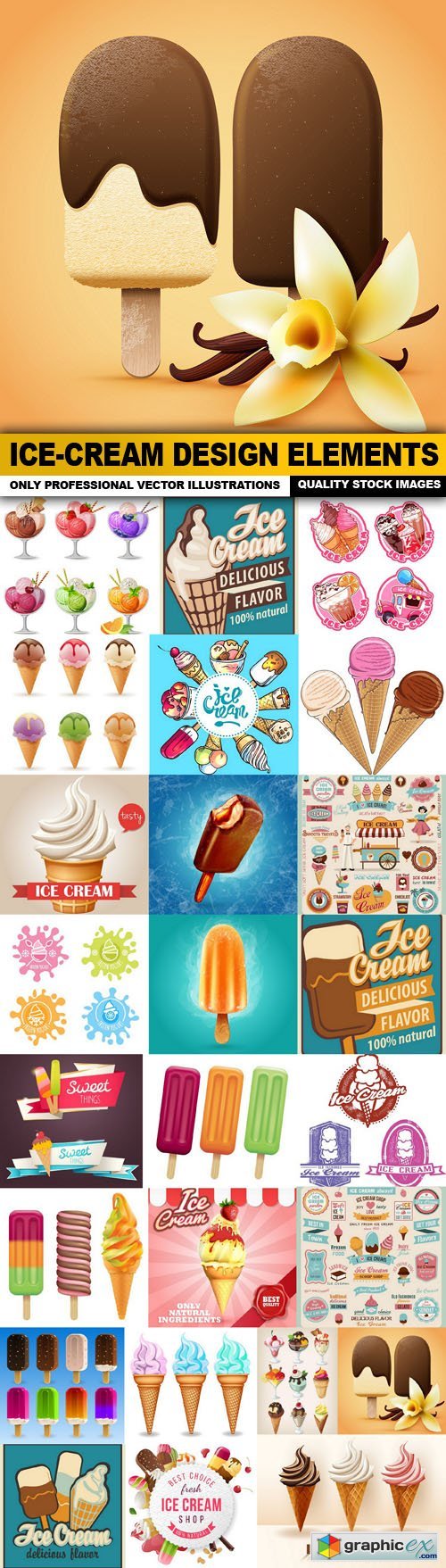 Ice-Cream Design Elements