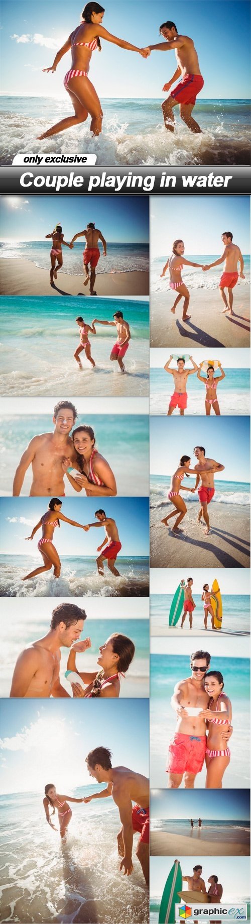 Couple playing in water - 13 UHQ JPEG