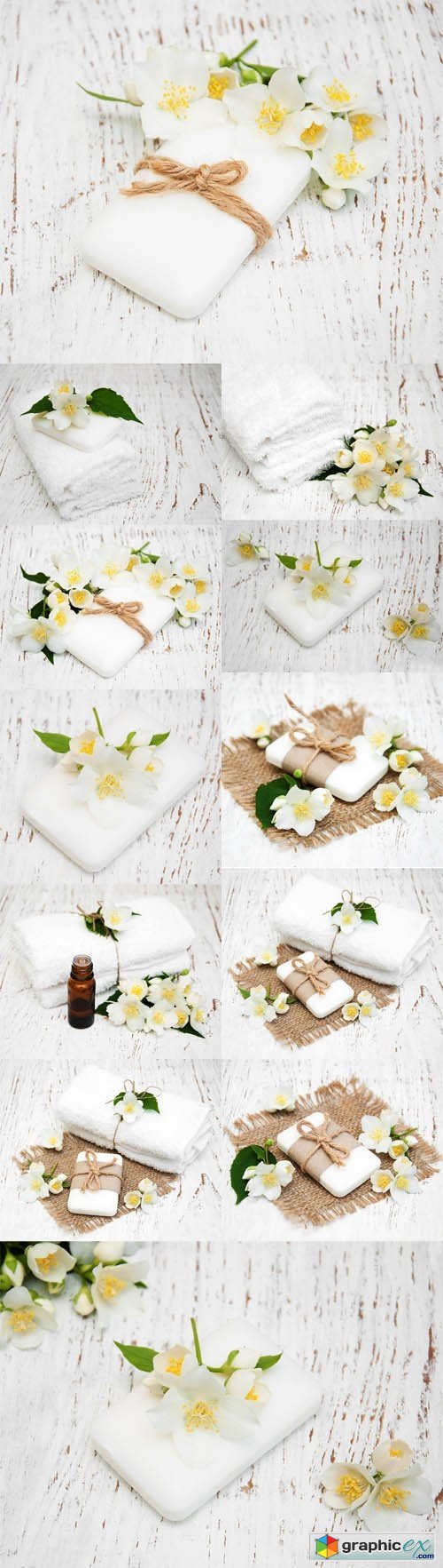Photo Set - Jasmin Flowers and Soap