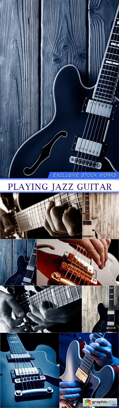 playing jazz guitar 8X JPEG