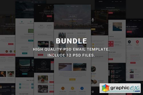 Modern Bundle - Include 12 PSD email