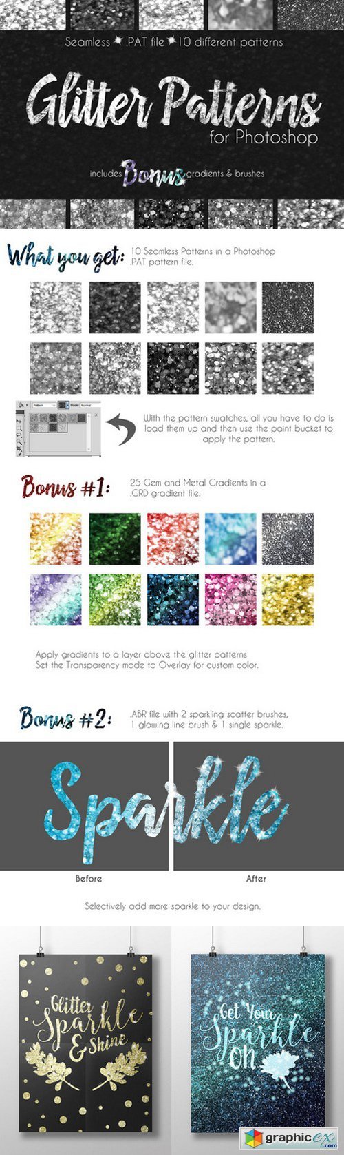 Glitter Texture Patterns Photoshop