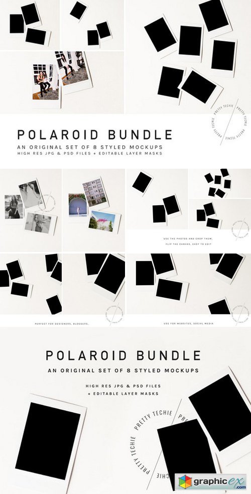 Polaroid Mockup Bundle