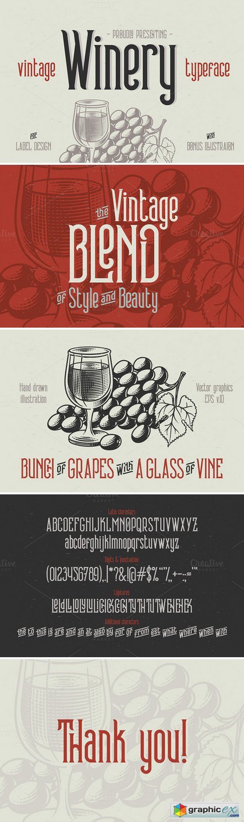 Winery typeface + bonus