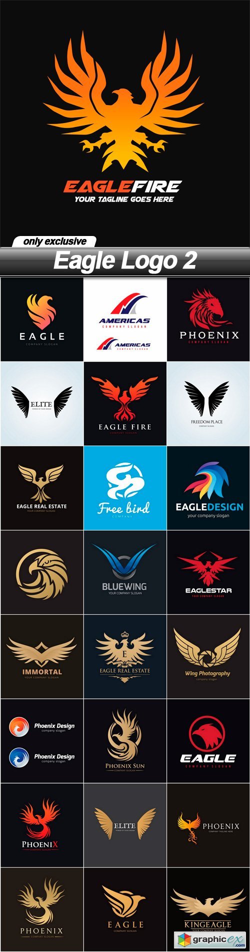 Eagle Logo 2 - 25 EPS