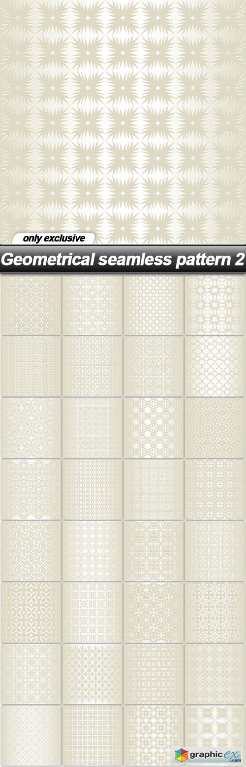 Geometrical seamless pattern 2 - 33 EPS