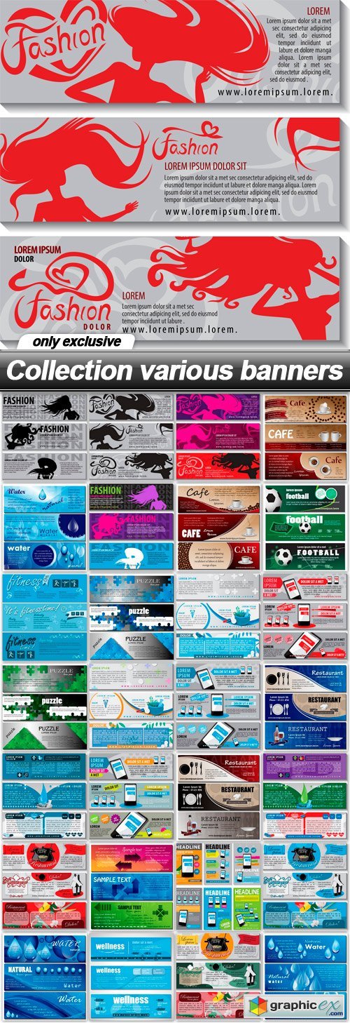 Collection various banners - 29 EPS