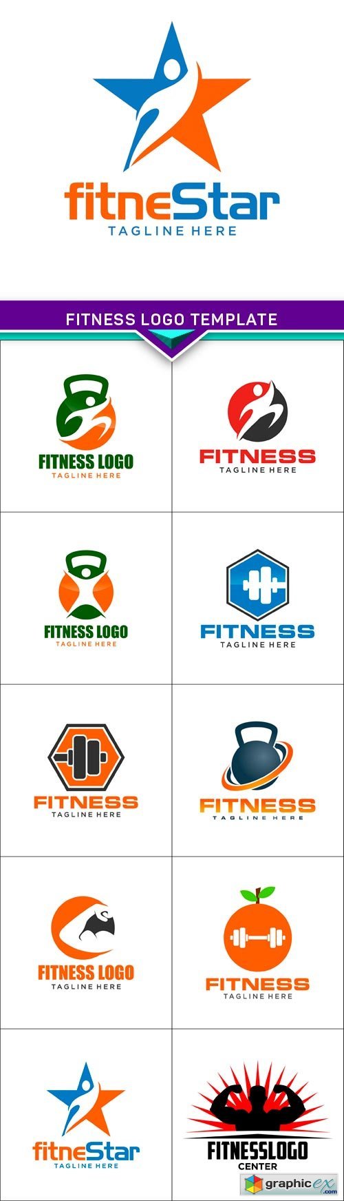 Fitness Logo Template 10X EPS