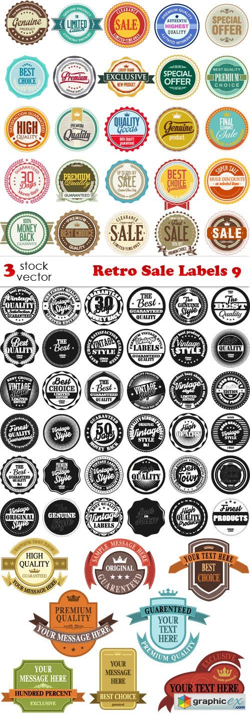 Retro Sale Labels 9