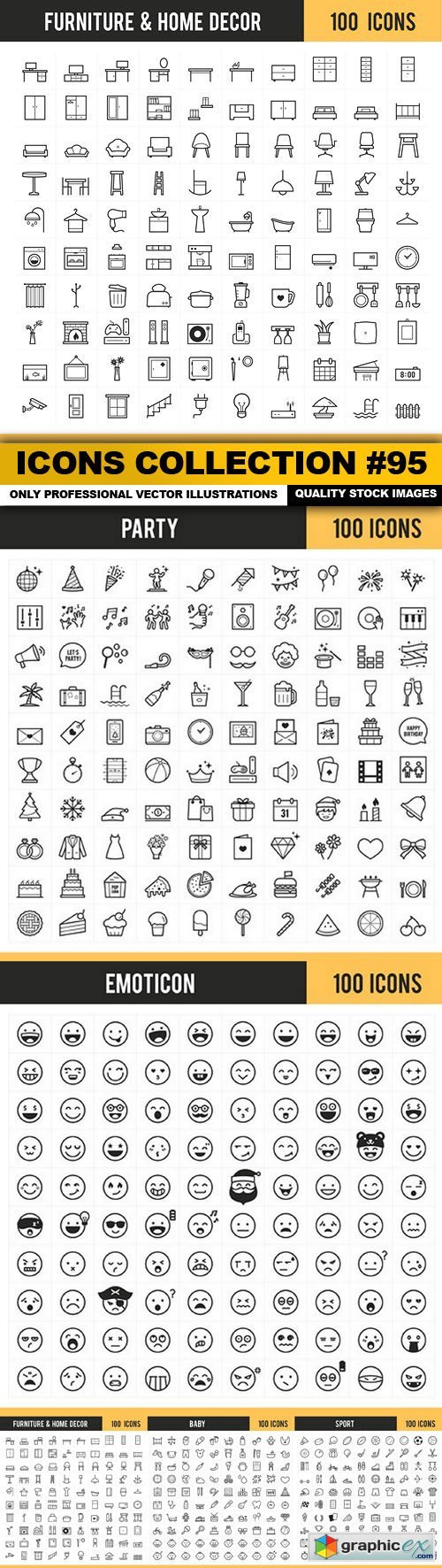 Icons Collection #95 - 5 Vector