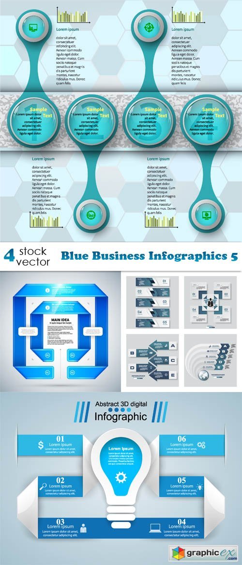 Blue Business Infographics 5