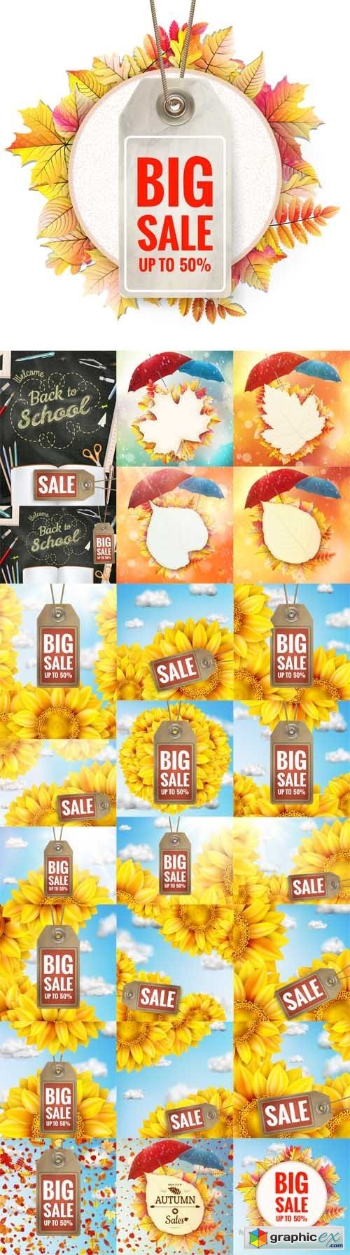 Background on a Theme of Autumn.Sale