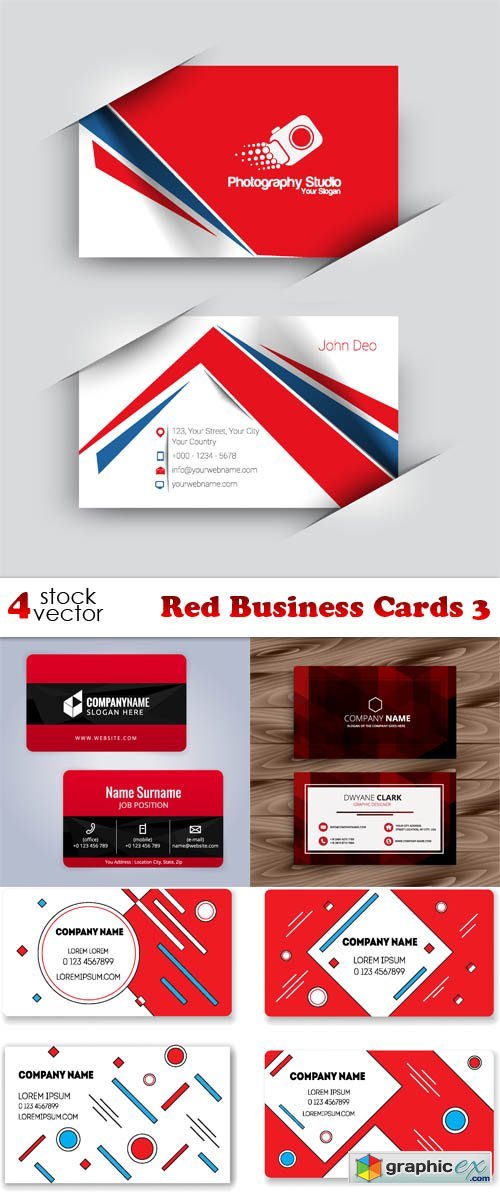 Red Business Cards 3