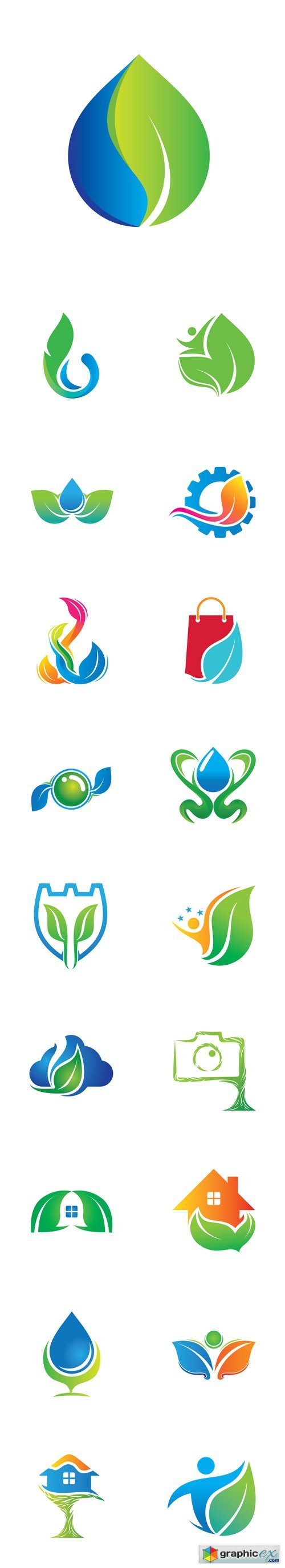 Environmental Nature Logo Icons