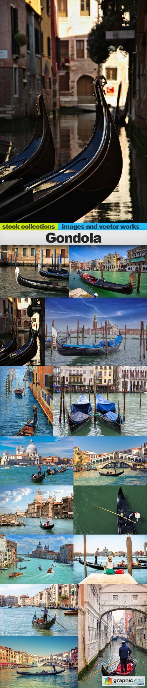 Gondola, 15 x UHQ JPEG