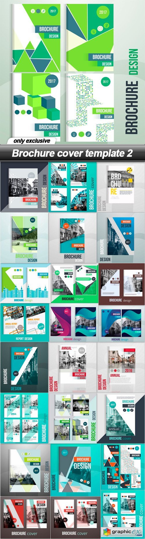 Brochure cover template 2 - 25 EPS