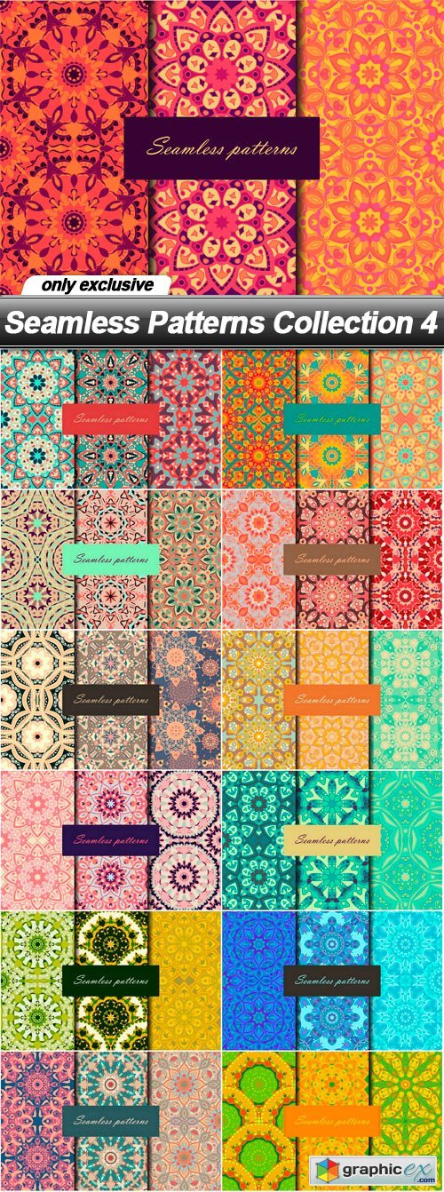 Seamless Patterns Collection 4 - 13 EPS