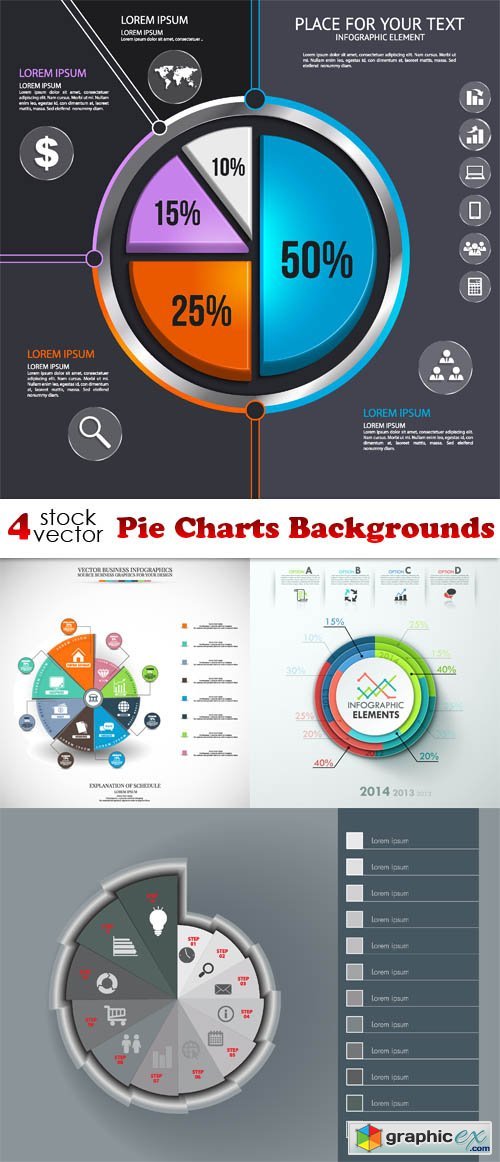 Pie Charts Backgrounds