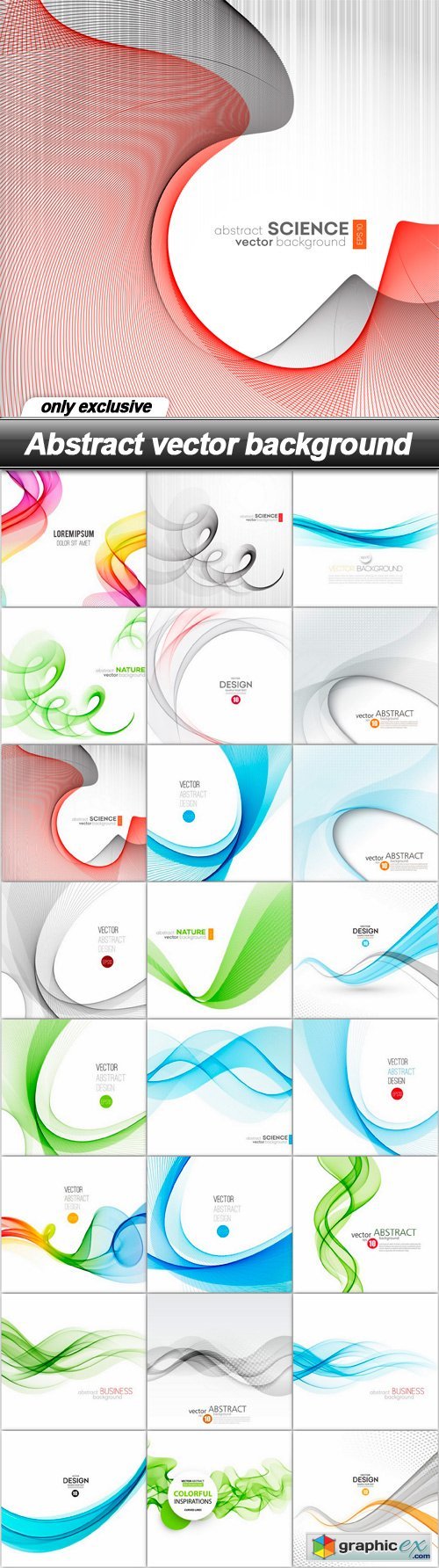 Abstract vector background - 24 EPS