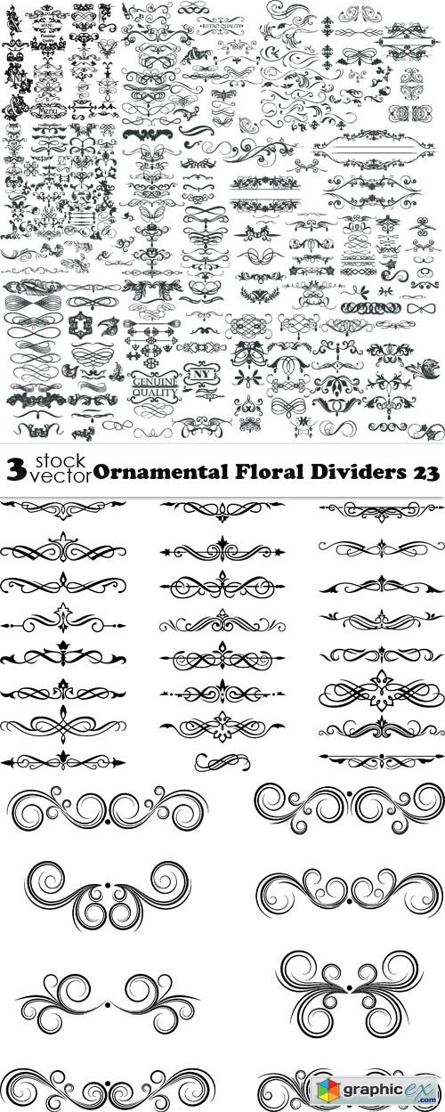 Ornamental Floral Dividers 23