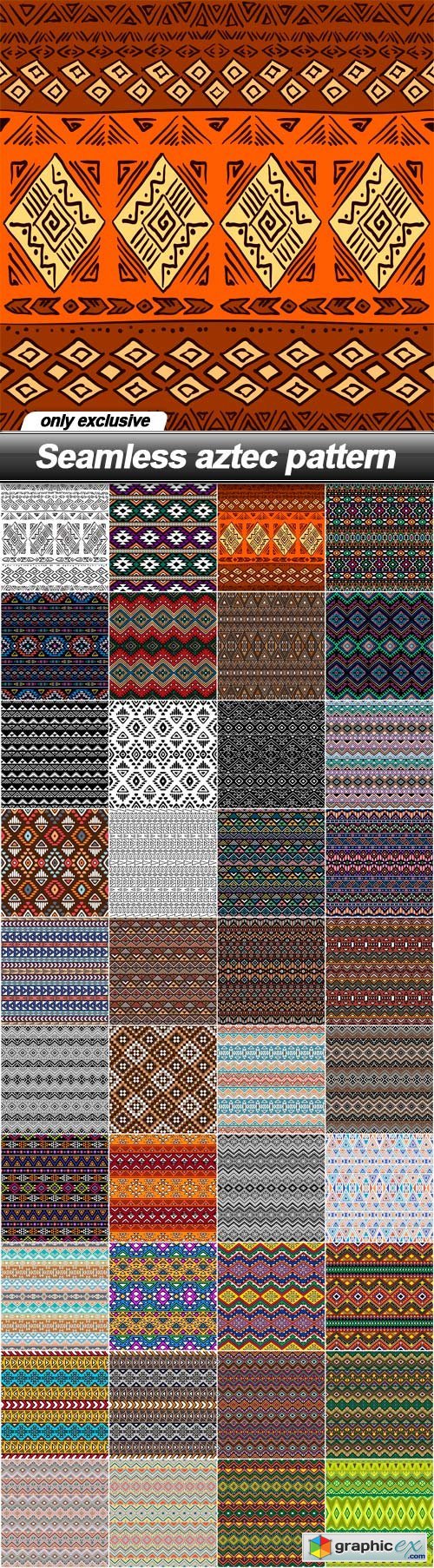 Seamless aztec pattern - 40 EPS