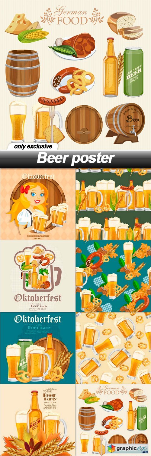 Beer poster - 8 EPS