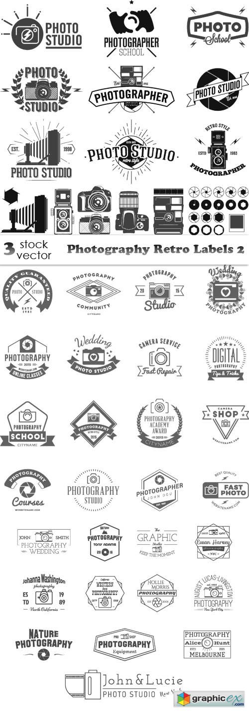 Photography Retro Labels 2