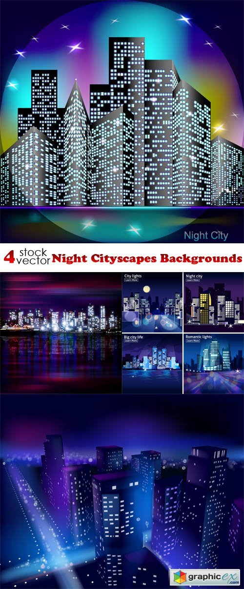 Night Cityscapes Backgrounds