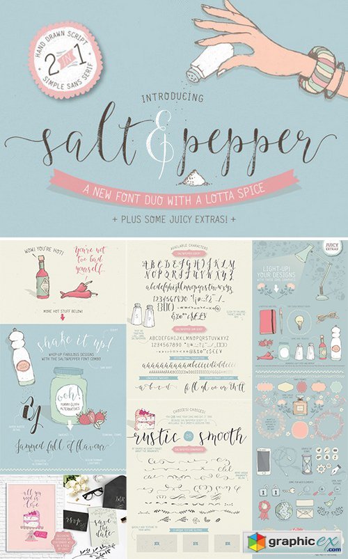 Salt & Pepper font duo