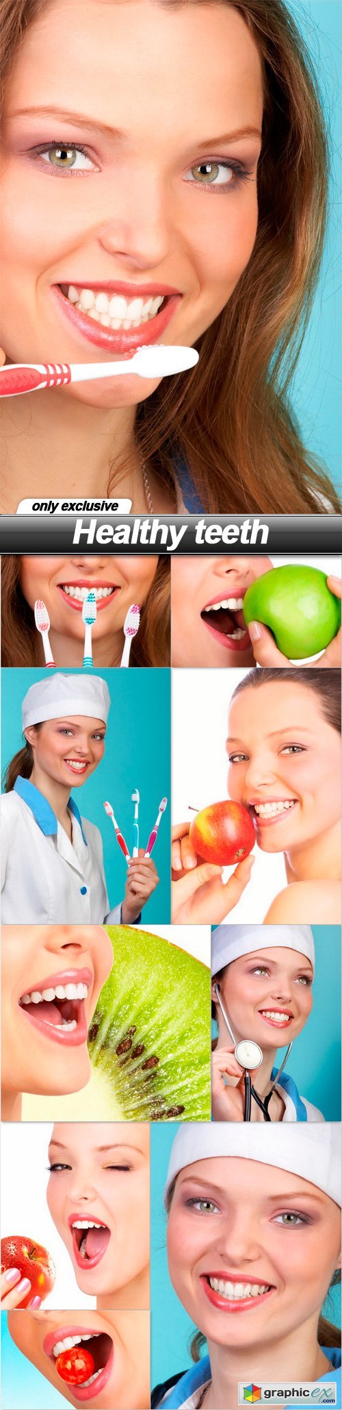 Healthy teeth - 10 UHQ JPEG