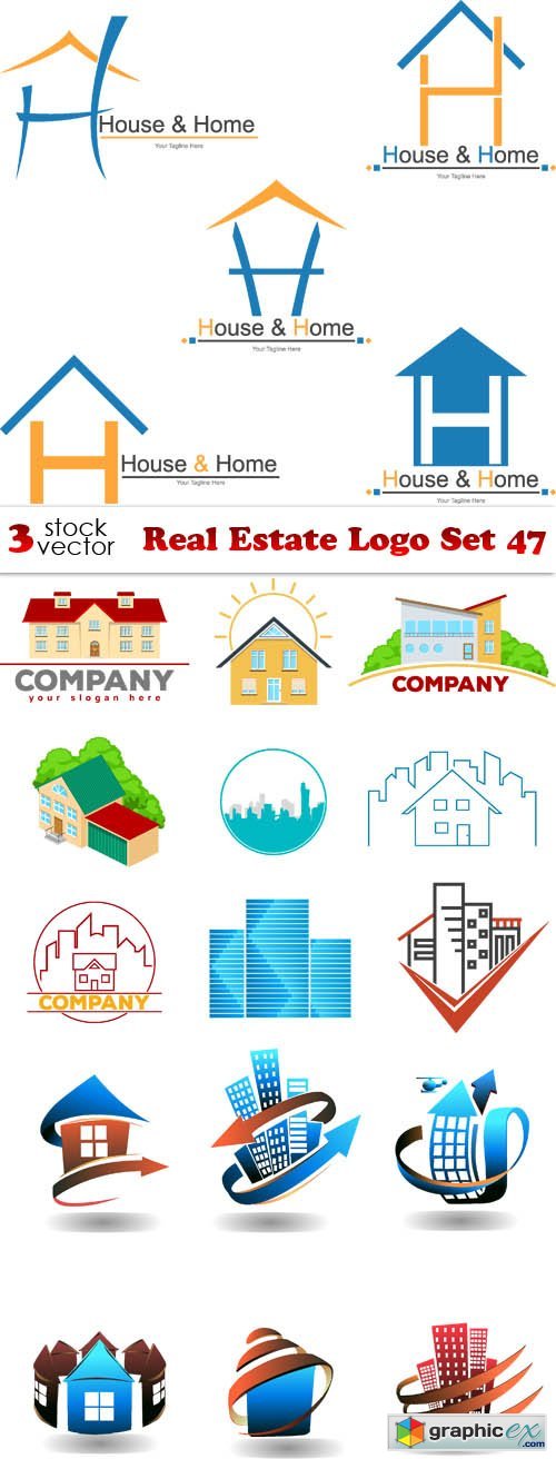 Real Estate Logo Set 47