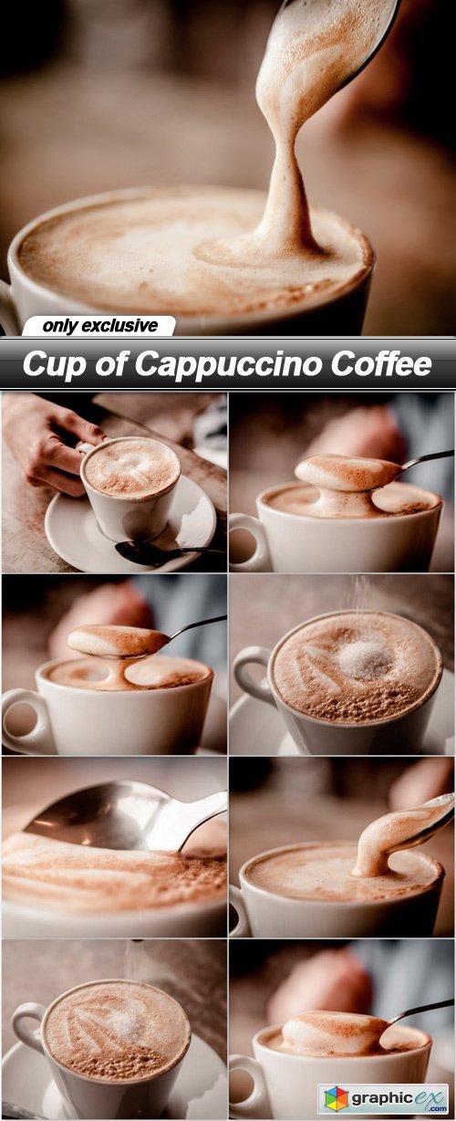Cup of Cappuccino Coffee - 9 UHQ JPEG